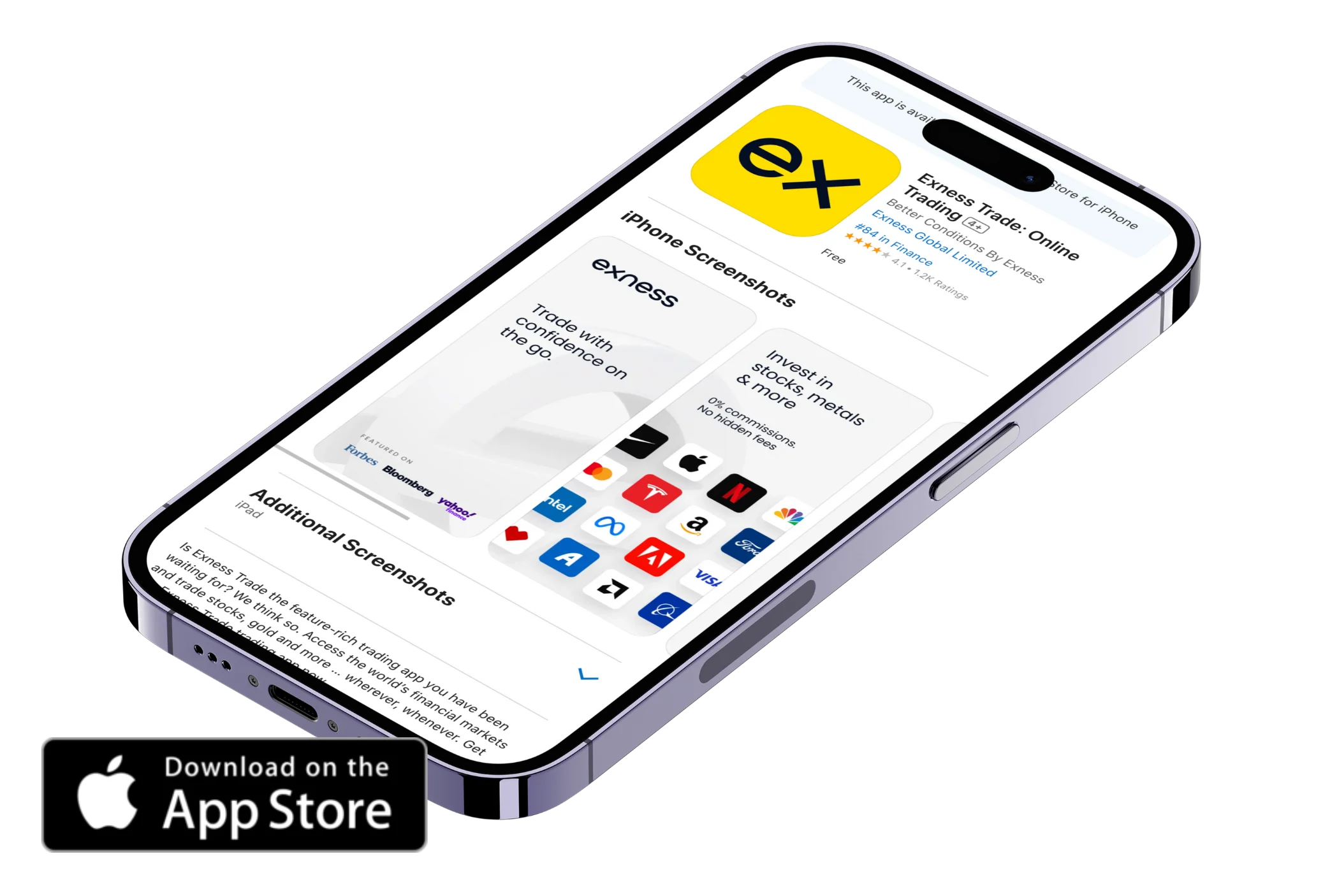 Exnessアプリfor iPhone 