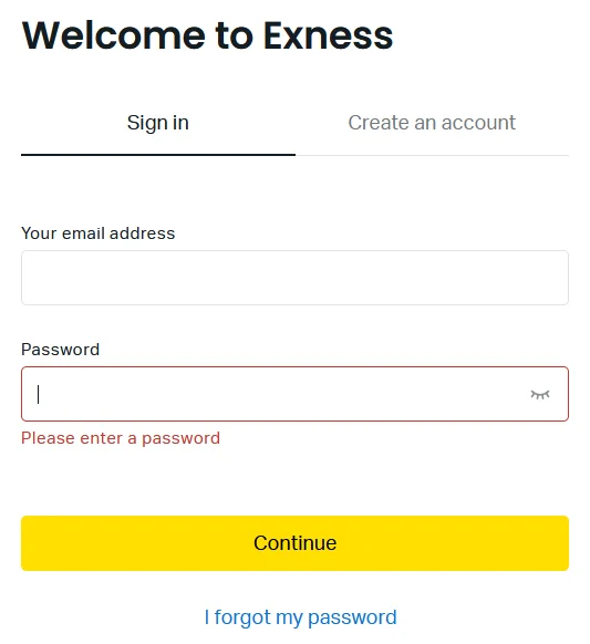 Exnessログイン 